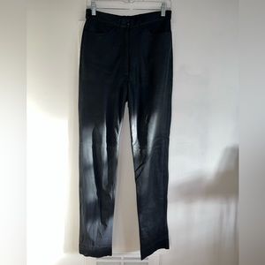 Vintage 1990s Palazzi Buttery Soft Leather Pants